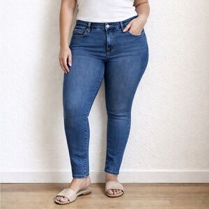Good American Skinny Jeans Azul Stretch Talla 12